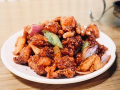 椒香虾仁爆鸡球-陈傻子餐厅(世纪都会店)