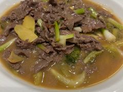 水绿菜炒牛肉-广兴酒家