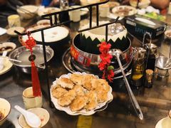 煎墨鱼饼-尚竹阁冬瓜盅·18年地标美食(平洲店)