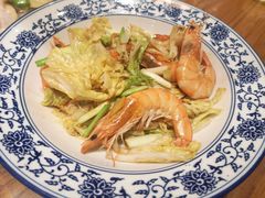 大白菜炒鲜虾-泉畔人家·老济南经典鲁菜(大明湖店)