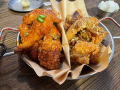 炸鸡一半一半-富乐满韩国正宗炸鸡韩国料理(虹泉路店)