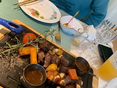 田园澳洲骰子牛肉-蜜桃花开·中西融合菜E&W(南长街店)