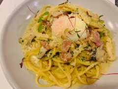 奶油汁培根溏心蛋意面-Future&Kitchen