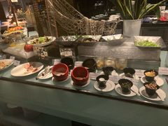 自助调料区-唐拉雅秀酒店-西锦汇空中BBQ·思创餐厅