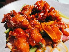 蒜香蜜汁排骨-绿茶餐厅(蓝色港湾店)