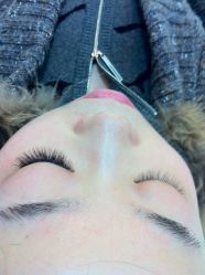 睫毛 对比-浪漫美甲美睫