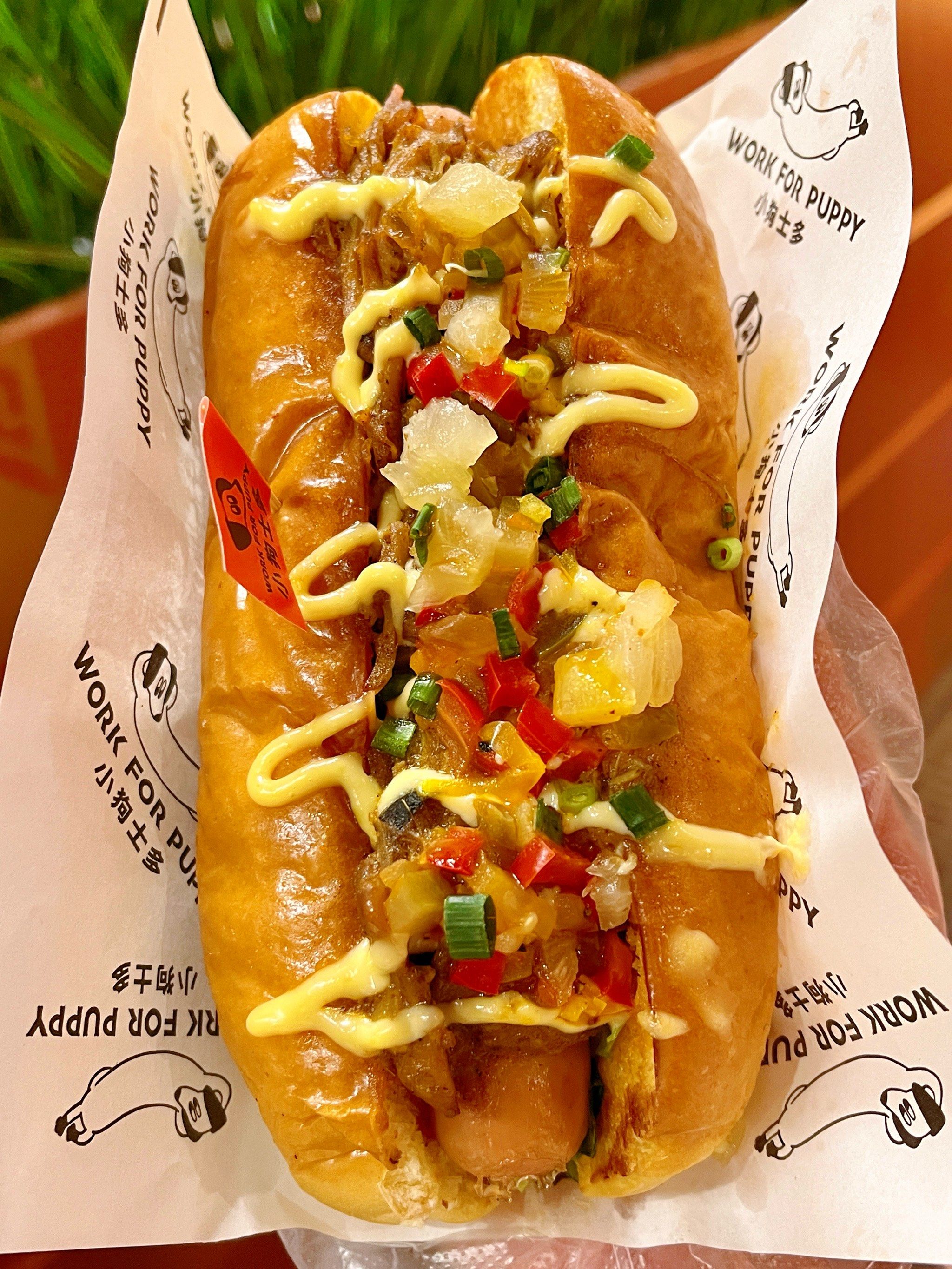 今日份漂亮饭.郑州qiao好吃的热狗🌭