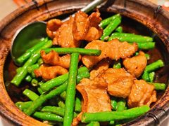 猪颈肉虾酱啫豆角-细记港九大牌档(长宁龙之梦店)