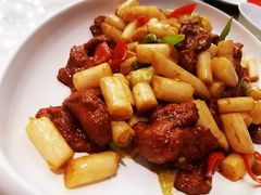 藕带炒牛柳-玉丰国际酒店·玉宴中餐厅