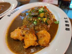 秋葵豆腐炸鸡块咖喱饭-伽喱博士 Dr.CURRY咖喱饭(太阳宫咖喱店)