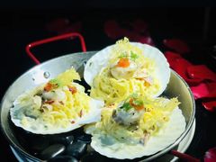 炙烤元贝风干火腿面-wann lounge 低温慢煮牛排·清吧