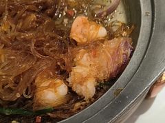 粉丝裹虾-绿茶餐厅(滨海万达广场店)