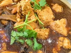 鸡汤炖卤水豆腐-丽泽山庄·生态怀柔菜·虹鳟鱼(红螺寺店)