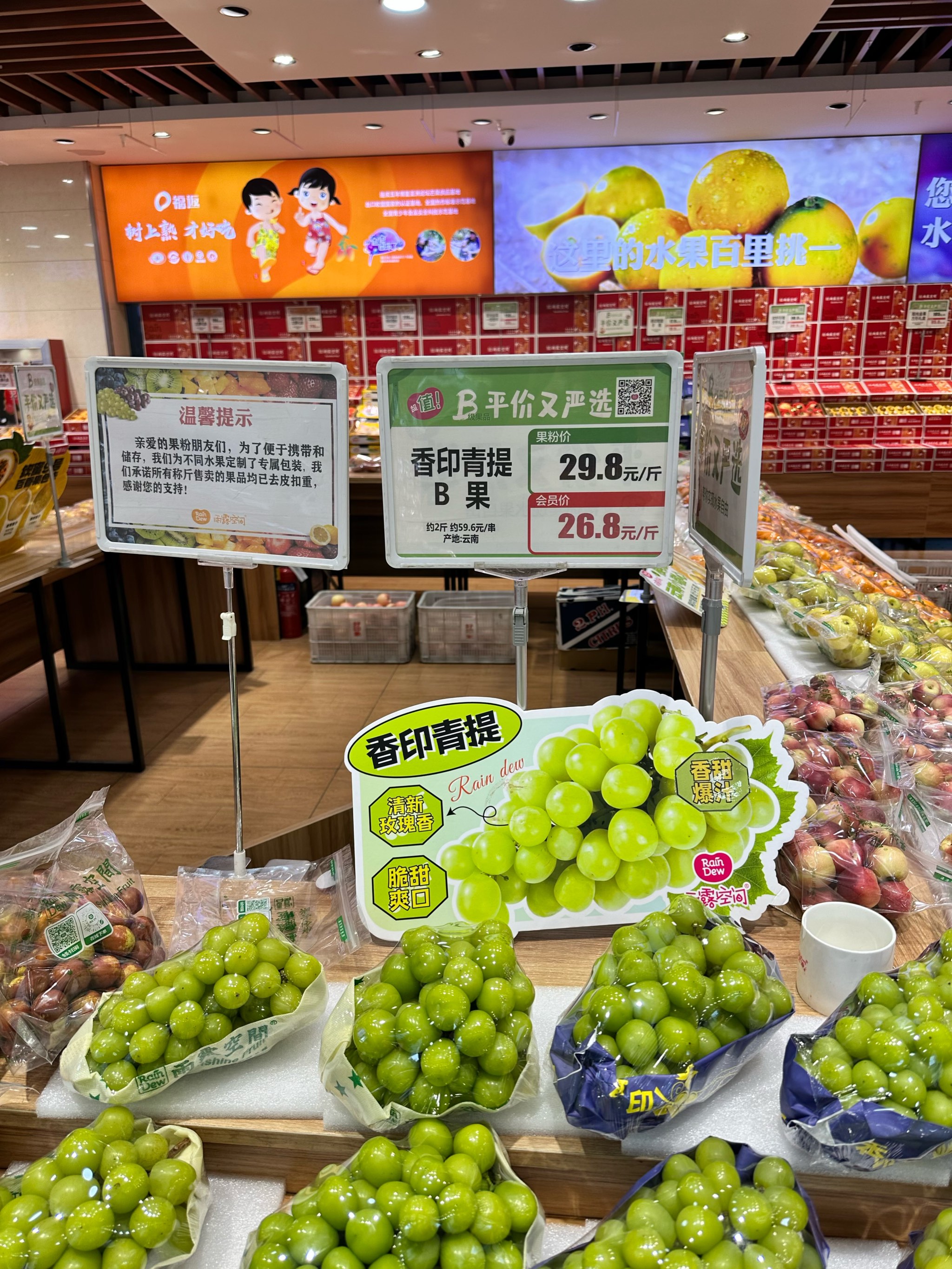 雨露空间价目表图片