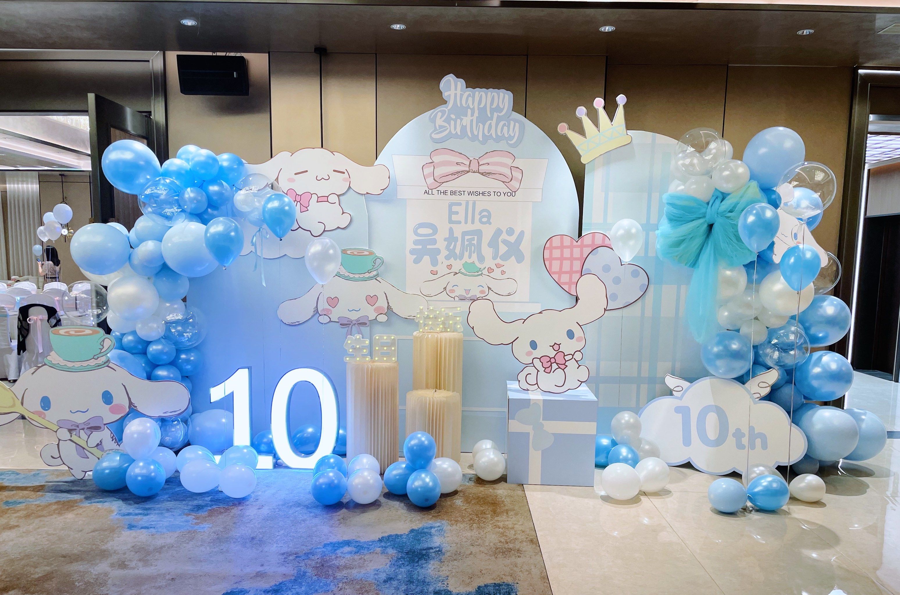 少女心爆棚玉桂狗主题10岁生日宴