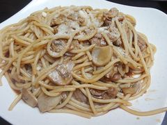 黑椒汁牛柳蘑菇意面-蘑菇餐厅(马台街店)