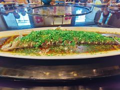 葱香蒸翘壳鱼-许家菜(望江店)