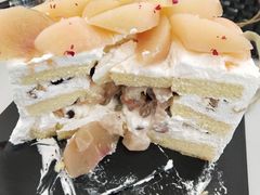 日式白桃淡奶油蛋糕-小苍兰风铃草蛋糕甜品(沈阳店)