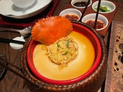 花雕肉碎蒸膏蟹-广州柏悦酒店·悦景轩·粤菜餐厅