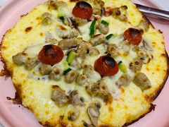 牛肉蘑菇薄饼披萨-蘑菇餐厅(小火瓦巷店)