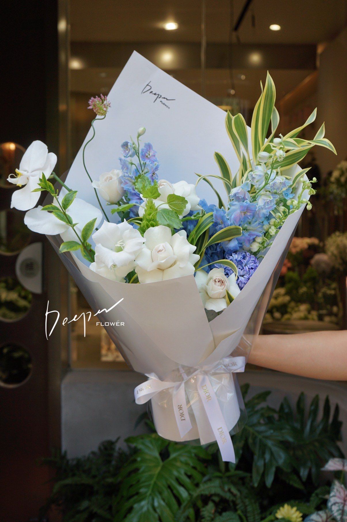 清新蓝调小花束✨