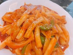 鱼饼炒年糕-桃园中华料理炸酱面(燕儿岛路店)