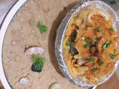 -东来菜馆•手抓海鲜家常菜•海鲜锅贴(鸽子窝店)