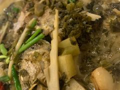 雪菜小黄鱼-花麦地溪边小厨(天台国清寺入口店)