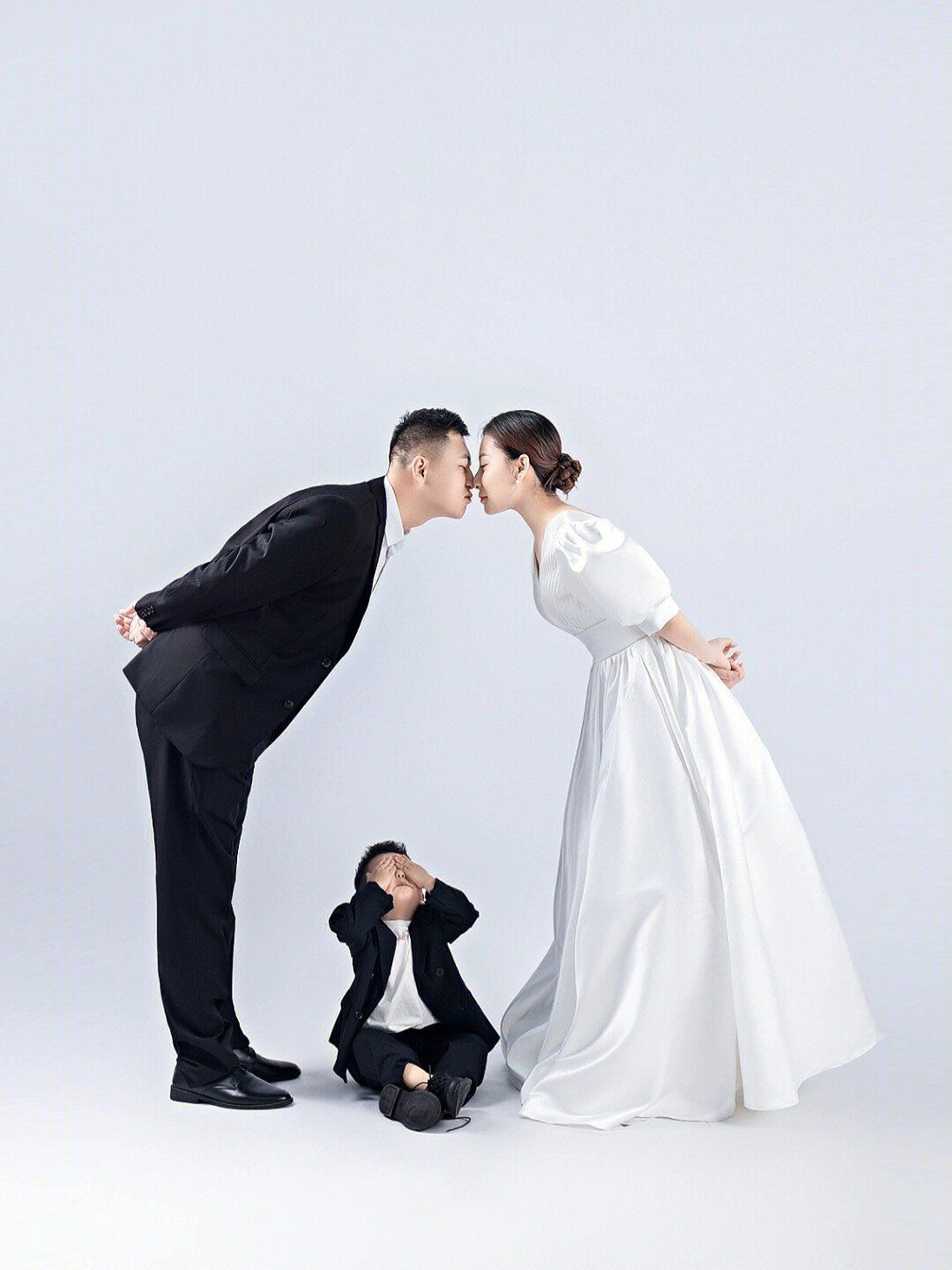 南京三口之家全家福