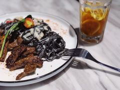 勃良第牛肋肉拌墨鱼面-Jenny House 珍妮屋新派食堂(美吉特店)