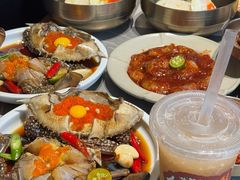 -草家酱蟹炭火烤肉店(珲春南路一店)