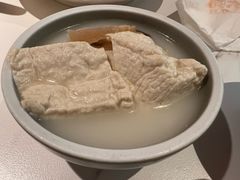 鸡汤蒜子炖台州豆腐-麻六记(凤凰汇店)