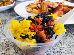 三色饭-阿清嫂农家乐.黎窑烤鸡