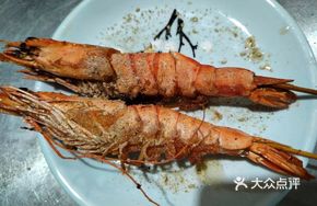 Salted Pepper Sea Shrimp Skewers