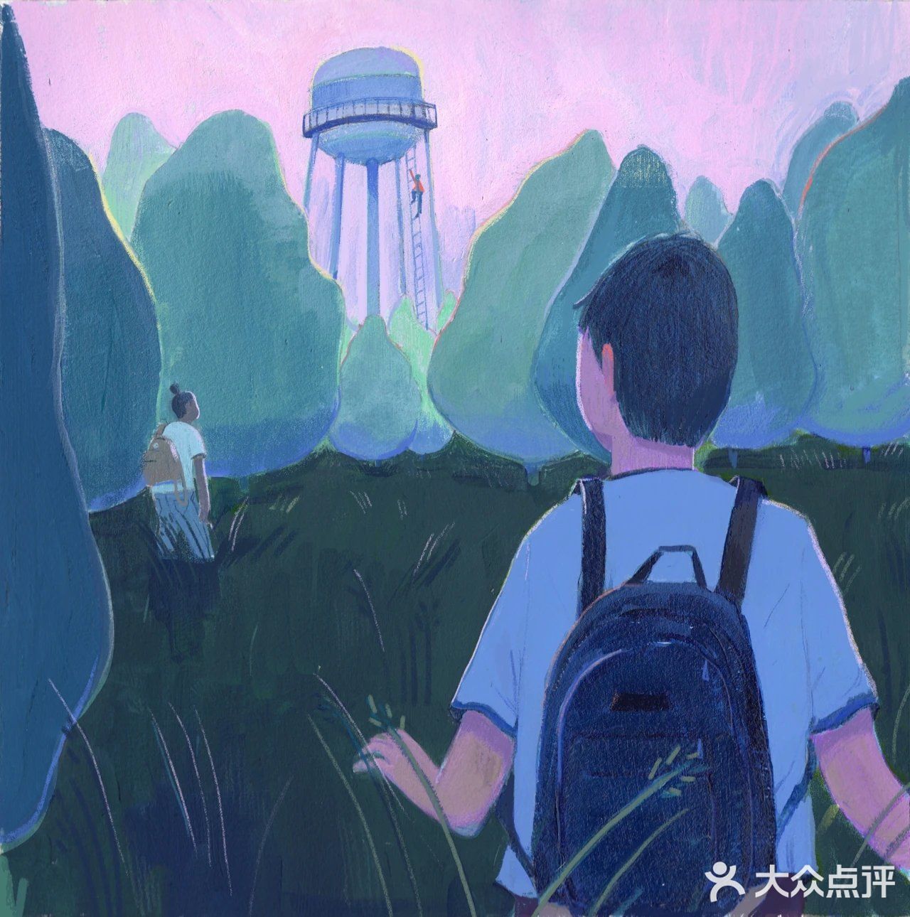 大面积冷色调，柔和的阴影与悲伤🌟