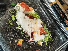芝士石板炒饭-韩阳王石板烤肉