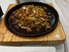 葱爆羊肉-永和红旗美食城