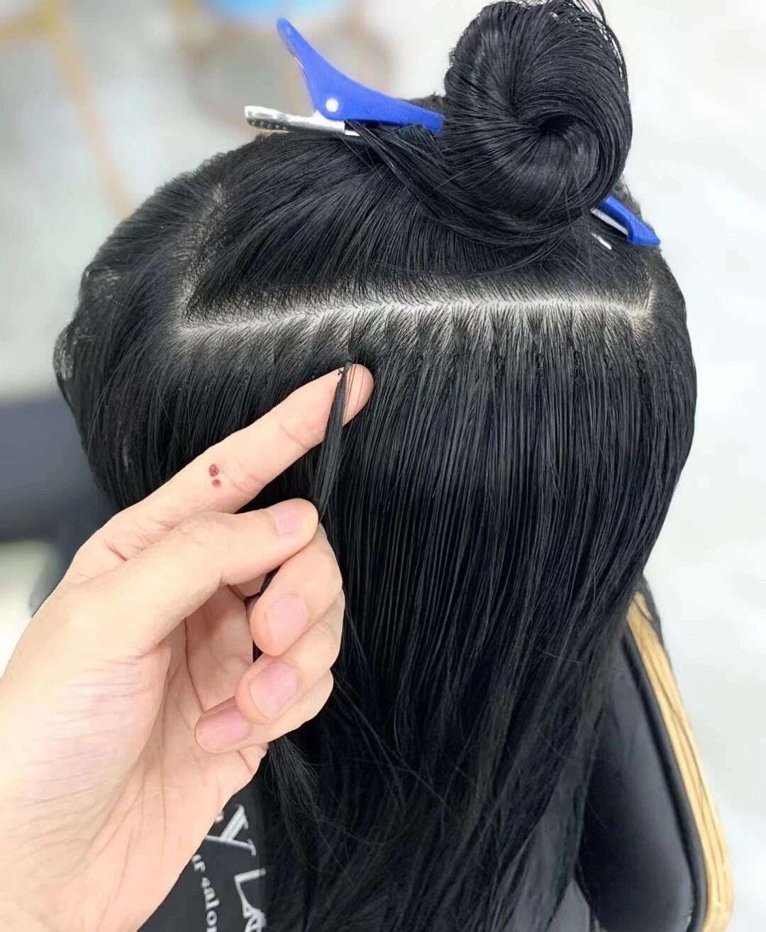 接头发