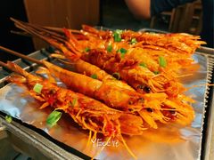 铁板火焰虾-绿茶餐厅(西单老佛爷店)