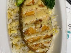 沙拉汁鳕鱼焗饭-百草堂餐厅