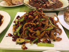 干煸鱿鱼须-大眼锅贴水饺(河东店)
