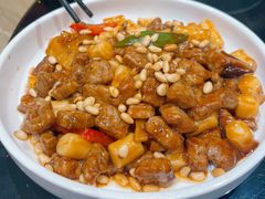 松子牛肉炒年糕-兔爸私家小厨(新北万达店)