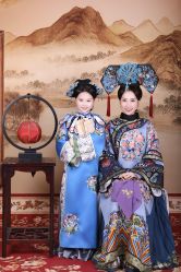 -后宫·古装汉服京剧儿童亲子全家福摄影