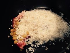 蒸海鲜锅底的瑶柱排骨粥-鲜小岛·铜锅涮肉
