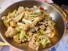 干锅有机菜花-食欲老院子荆芥疙瘩汤(公园茂店)