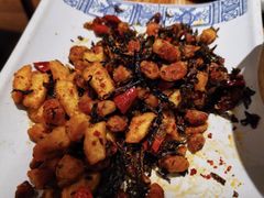 普洱茶炒包浆豆腐-云海肴·汽锅鸡·云南菜(苏州中心店)