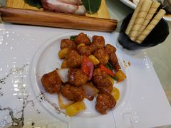 金奖乳香蜜桃淮山咕噜肉-清心鸡沙田乳鸽店·非遗传承(石溪店)