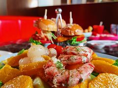鲜橙老虎虾沙拉-Lets burger非常汉堡·环球风味(蓝色港湾店)