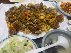 -东来菜馆•手抓海鲜家常菜•海鲜锅贴(鸽子窝店)