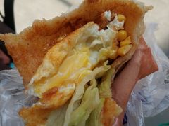 -小红车炸蛋葱油饼
